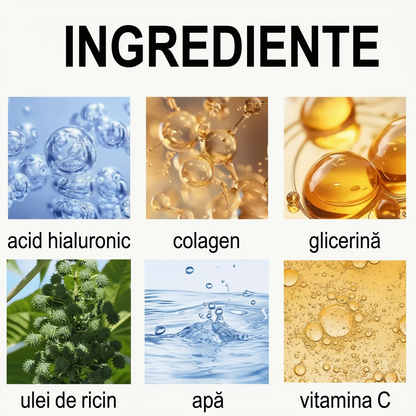 Set 60 de Bucăți de Măști de Ochi cu Colagen și Vitamina C - Gel Hipoalergenic pentru Îngrijirea Ochilor, Împotriva Cearcănelor, Ridurilor, Iluminare, Netezire și Fermitate, Toate Tipurile