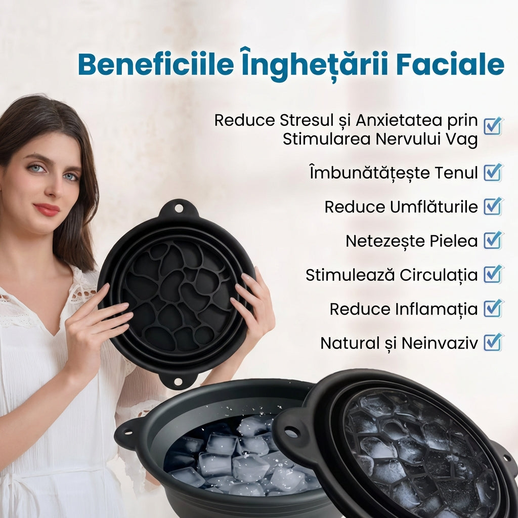 Bazin Portabil din Silicon pentru Baie de Gheață