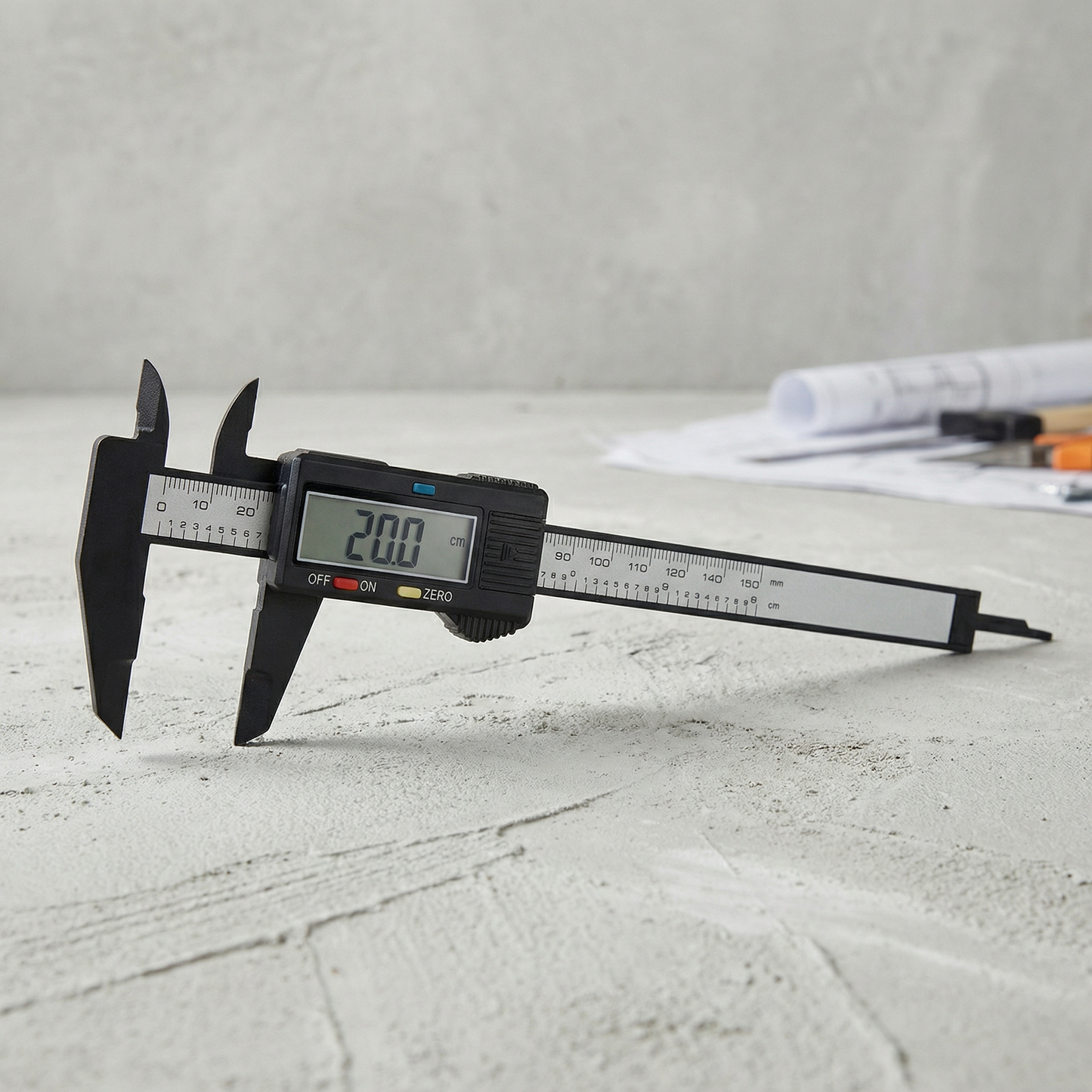 Șubler Electronic Digital, Cadran din Fibră de Carbon