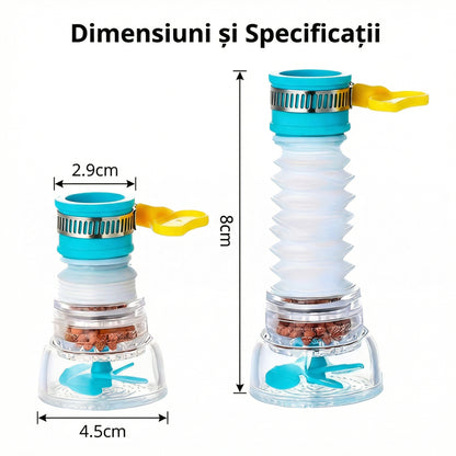 Adaptor Robinet Rotativ Extensibil Reglabil cu Filtru