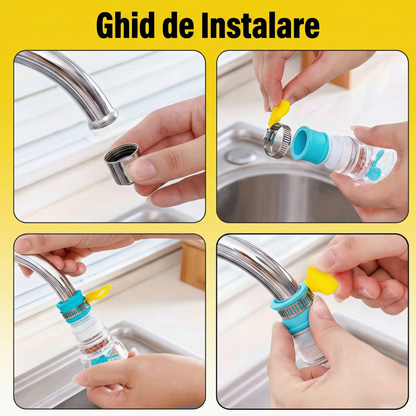 Adaptor Robinet Rotativ Extensibil Reglabil cu Filtru