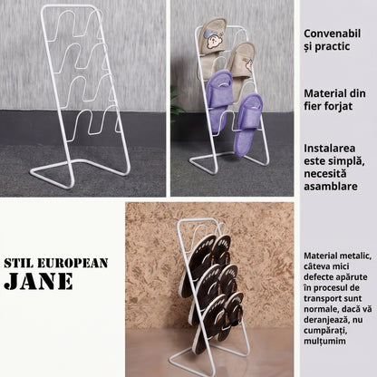 Suport Minimalist pentru Încălțăminte din Oțel Rezistent