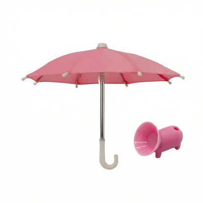 Suport pentru Telefon cu Umbrelă și Protecție Anti-Reflex, Prindere pentru Exterior, Rezistent la Ploaie