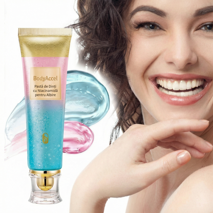 Pastă de Dinți pentru Albire, Niacinamide, 100g, Textură Fină, Spumă Bogată