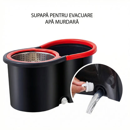Set Mop Rotativ si Galeata cu Sistem de Stoarcere