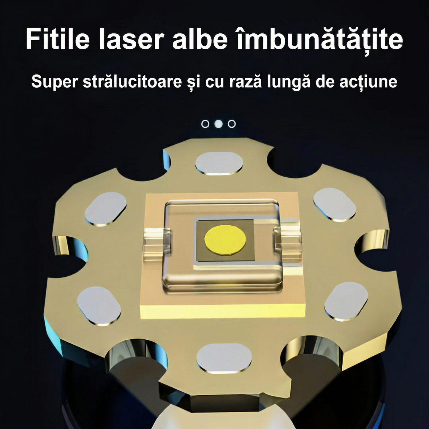 Lanternă LED de Mână Ultra Strălucitoare - Reîncărcabilă USB, Zoom Telescopic, Reflector cu Lumini COB pe Spate
