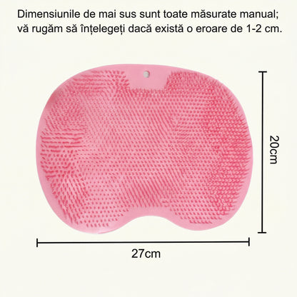 Covor de Duș Antiderapant și Masator - Exfoliere Blândă pentru Piele Netedă, Stimulează Circulația, Curățare Profundă și Îndepărtarea Pielii Moarte