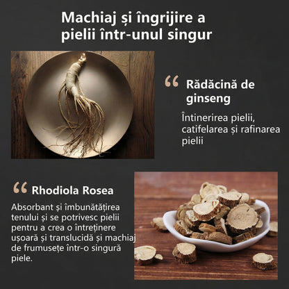 Fond de Ten Hidratant cu Efect Iluminator, Aplicator Tip Burete „Ciupercă”, Nuanța Ivory