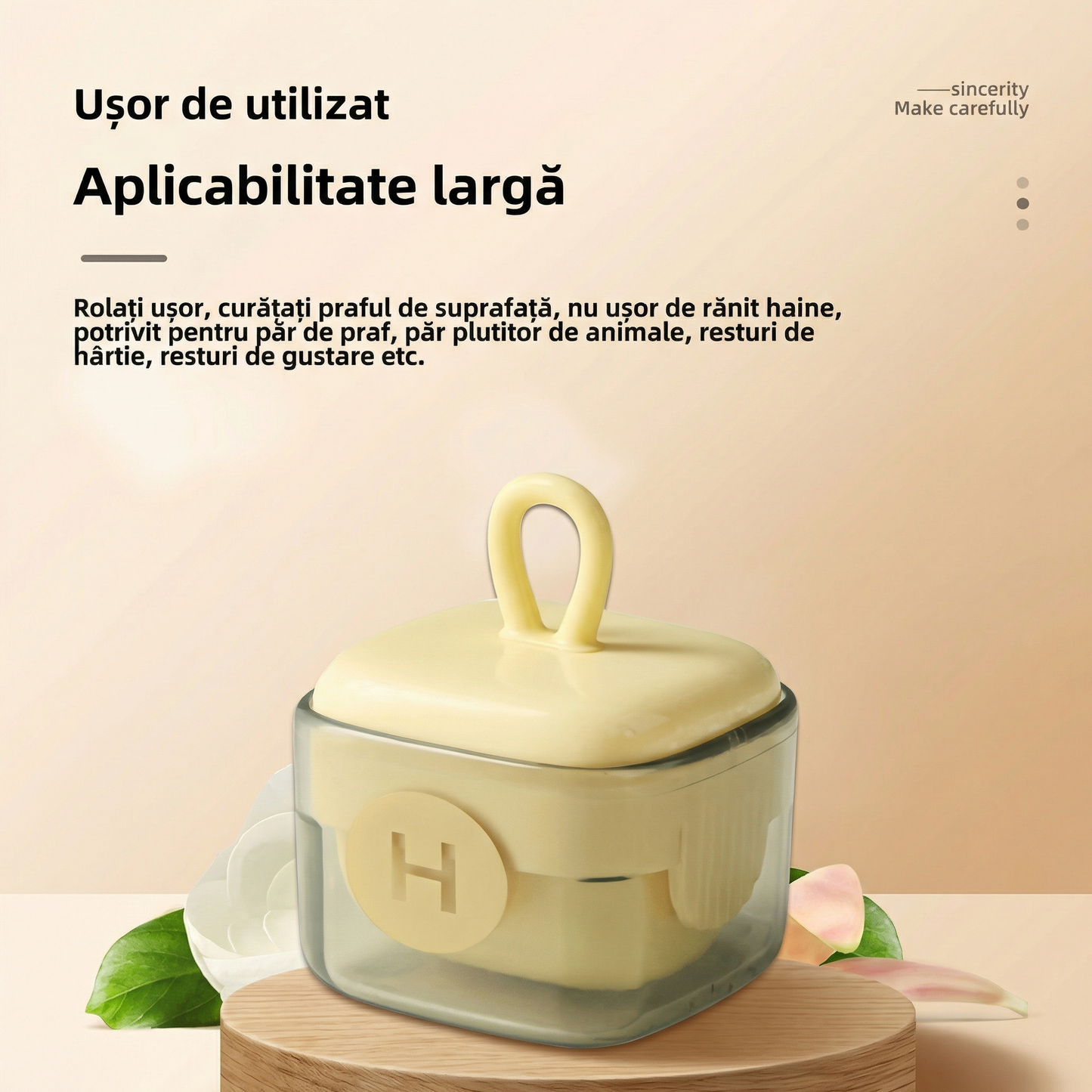 Dispozitiv de Curățare Reutilizabil, Îndepărtare Păr și Praf, Portabil