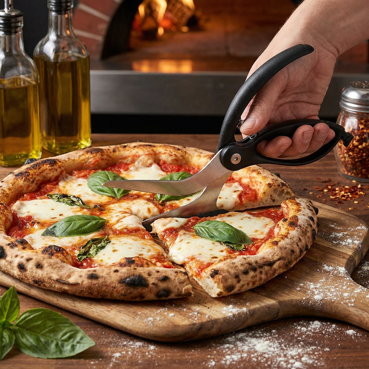 Foarfecă pentru Tăierea Feliilor de Pizza