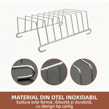 Suport din Oțel Inoxidabil pentru Pâine și Pâine Prăjită - Prăjește Mai Multe Felii Simultan
