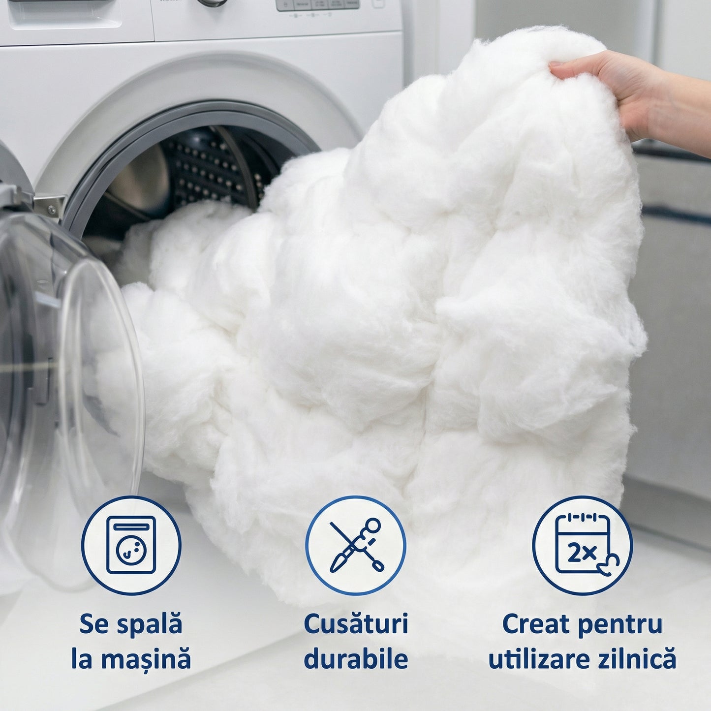 Topper pentru Pat Pufos cu Bordură