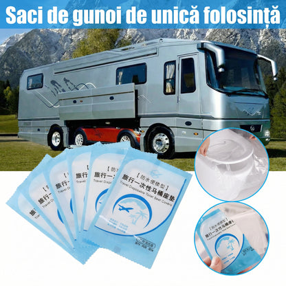 Set 50 Bucăți Autocolante de Toaletă de Unică Folosință