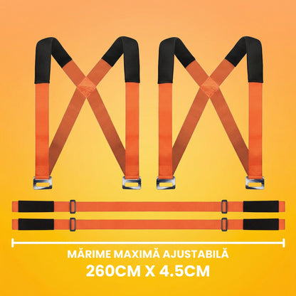 Set de 2 Curele Profesionale pentru Ridicarea și Mutarea Mobilierului și Electrocasnicelor Grele