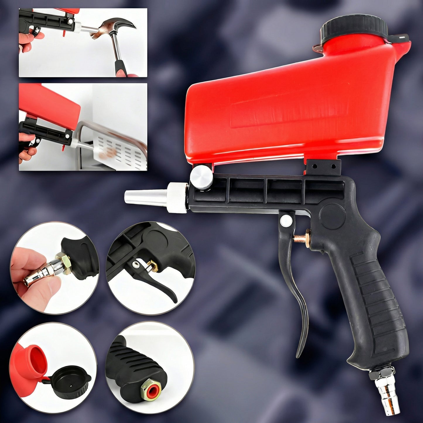 Pistol de Sablare Portabil