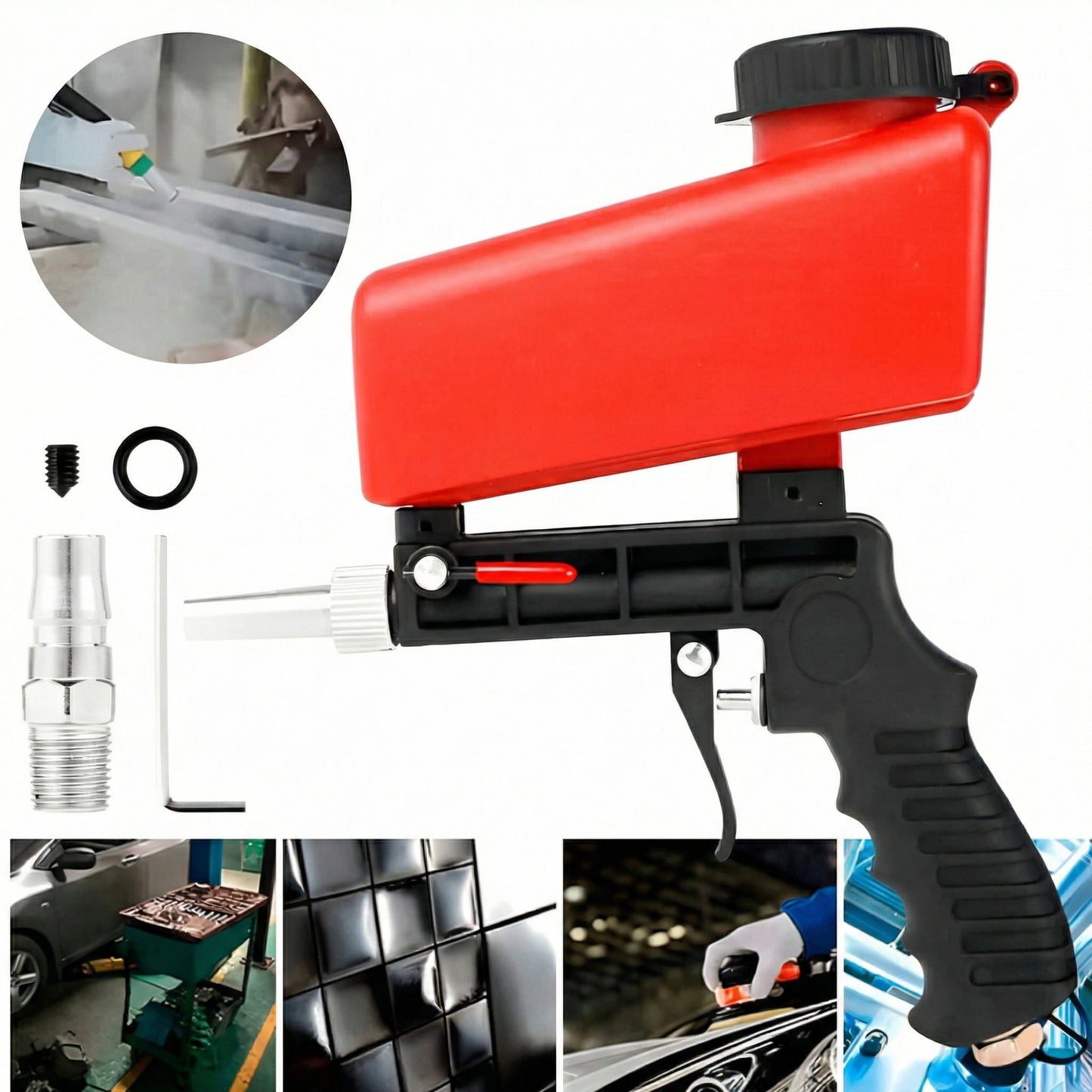 Pistol de Sablare Portabil