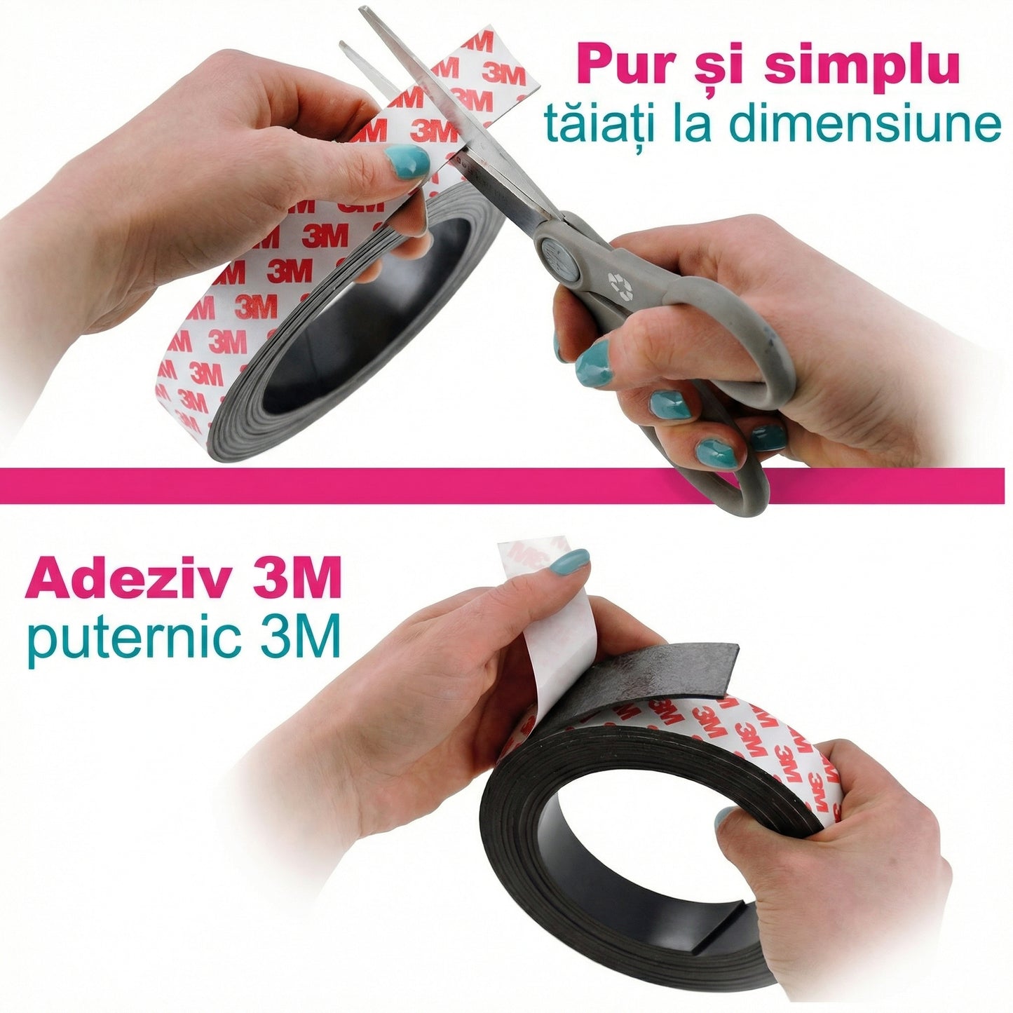 Rolă de Bandă Adezivă Magnetică pentru Meșteșuguri