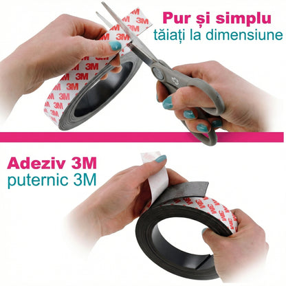 Rolă de Bandă Adezivă Magnetică pentru Meșteșuguri