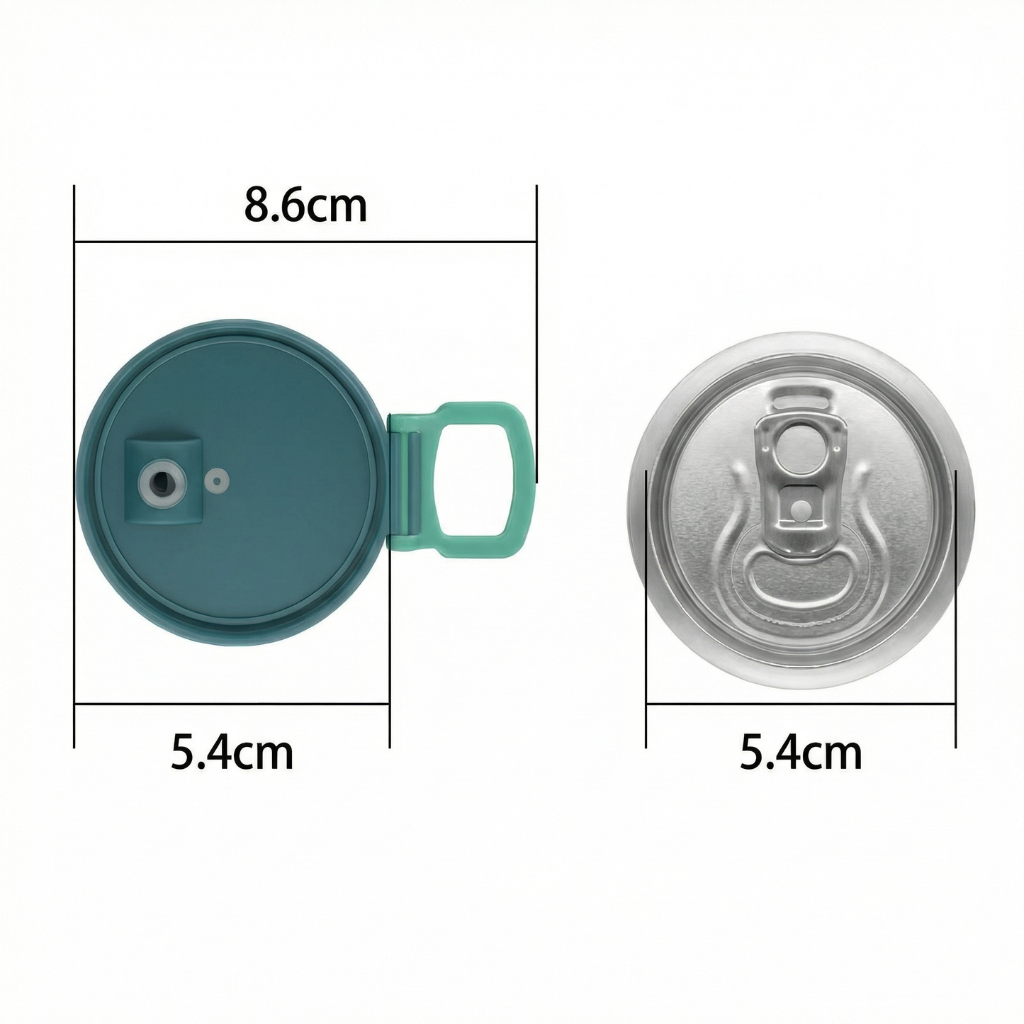 Set 4 Capace pentru Doză cu Pai Reutilizabile