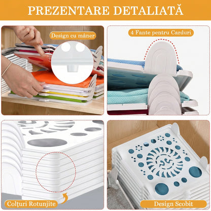 PlacaMagică™- Set 10 Plăci pentru Organizarea Hainelor