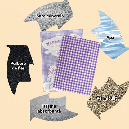Set de 10 Plasturi Termici pentru Corp, Autoadezivi, pentru Calmarea Durerilor de Spate și Menstruale
