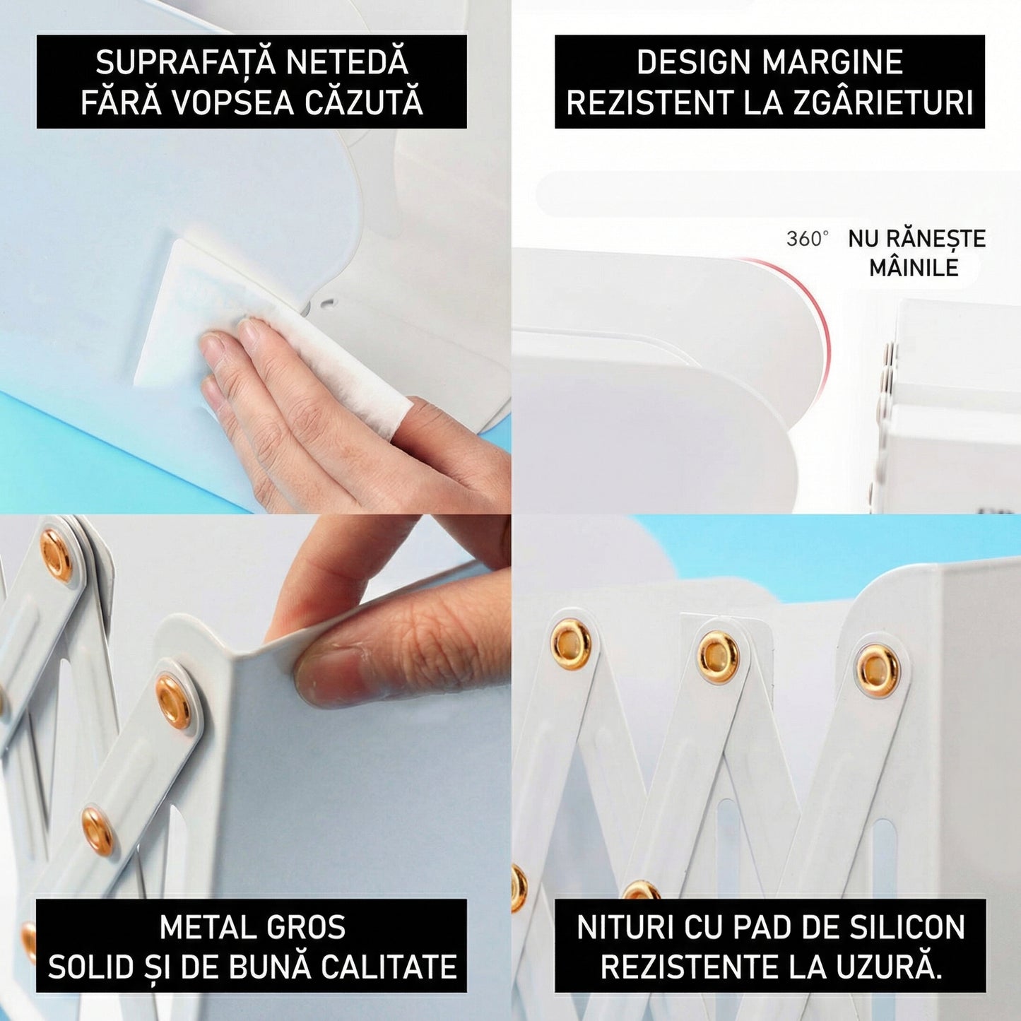 Suport Ajustabil pentru Cărți, Extenibil până la 50 de cm