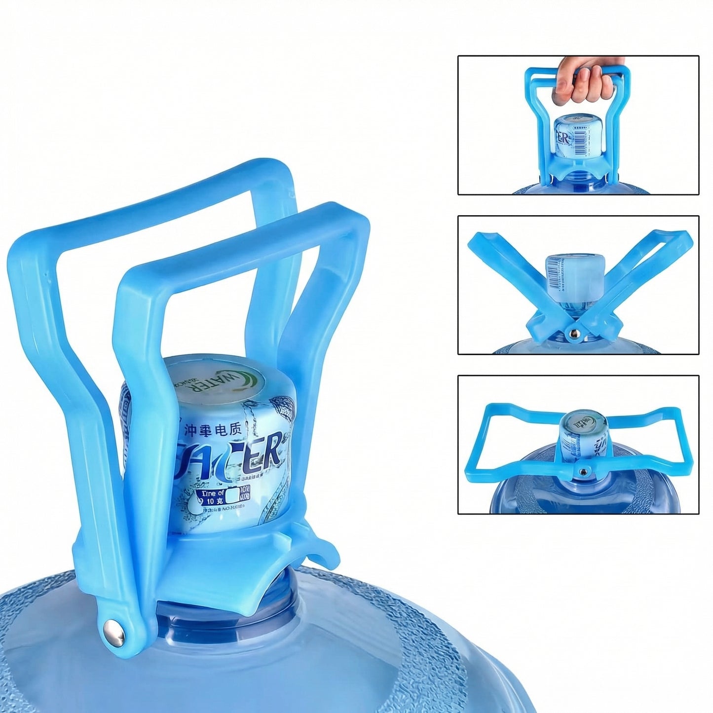 Suport Ergonomic pentru Sticle de Apă - Mâner Antiderapant și Rezistent pentru Ridicare și Transport Ușor