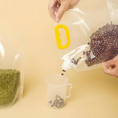 Pungi Mari Transparente Reutilizabile cu Capac pentru Depozitarea Alimentelor