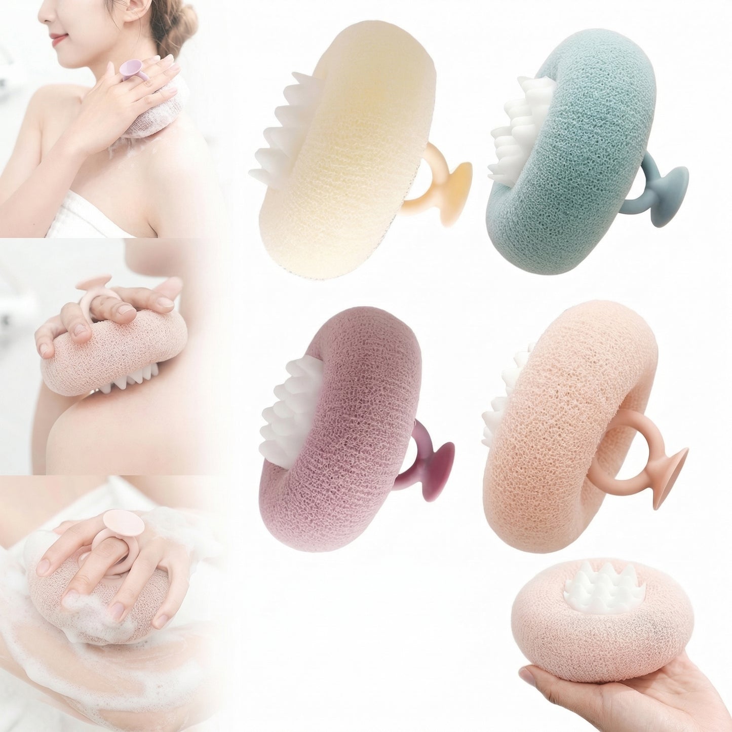 Burete de Baie 2 în 1 Extra Exfoliant