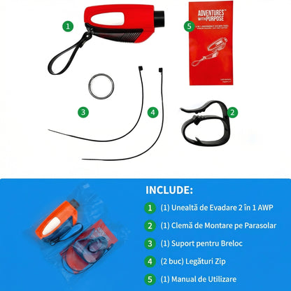 Instrument de Evacuare de Urgență 2-în-1