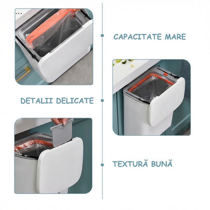 Coș de Gunoi Suspendat, Capacitate 6.5L