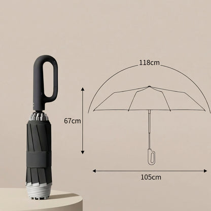 Umbrelă Automată cu Sistem Snap-lock și Deschidere Inversă