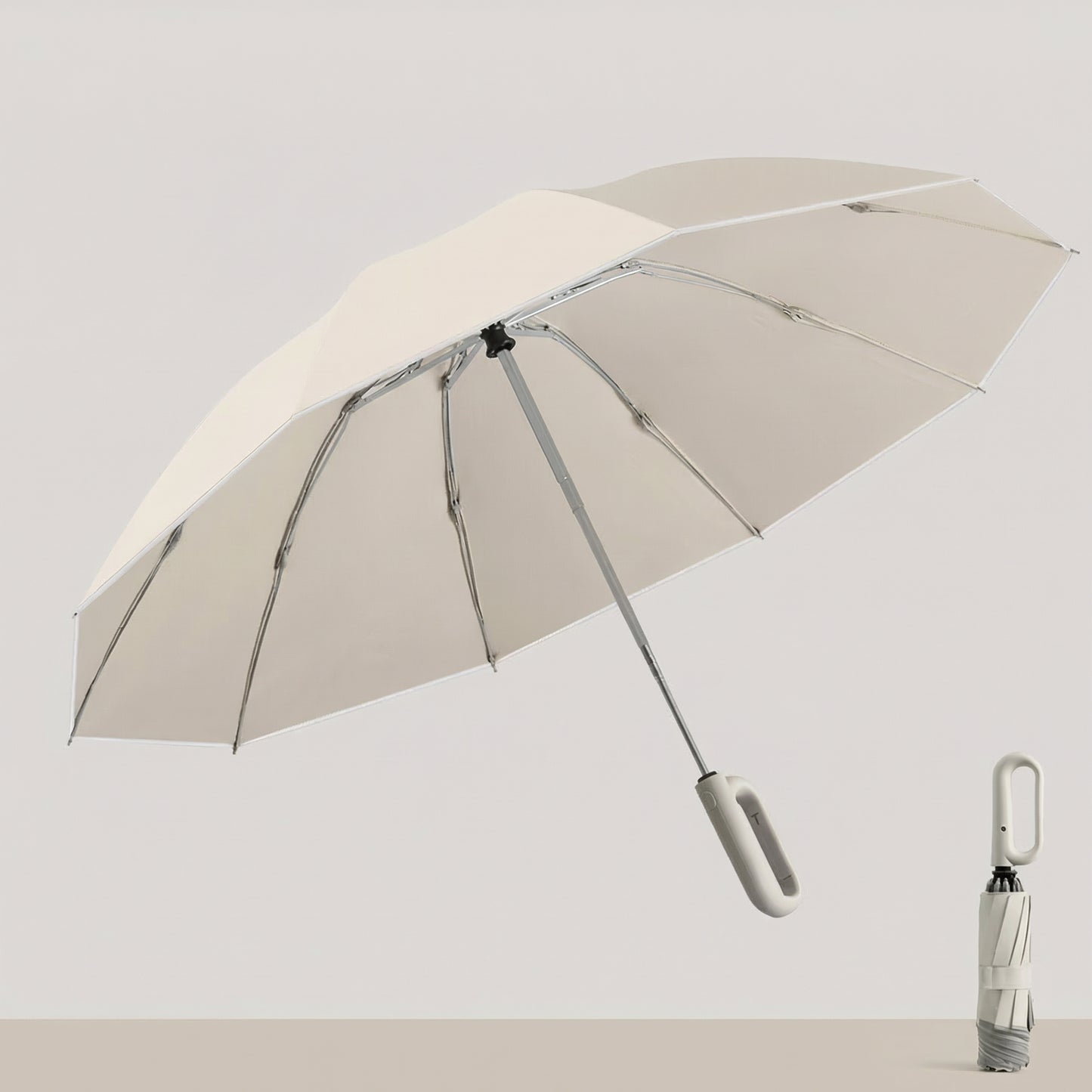 Umbrelă Automată cu Sistem Snap-lock și Deschidere Inversă