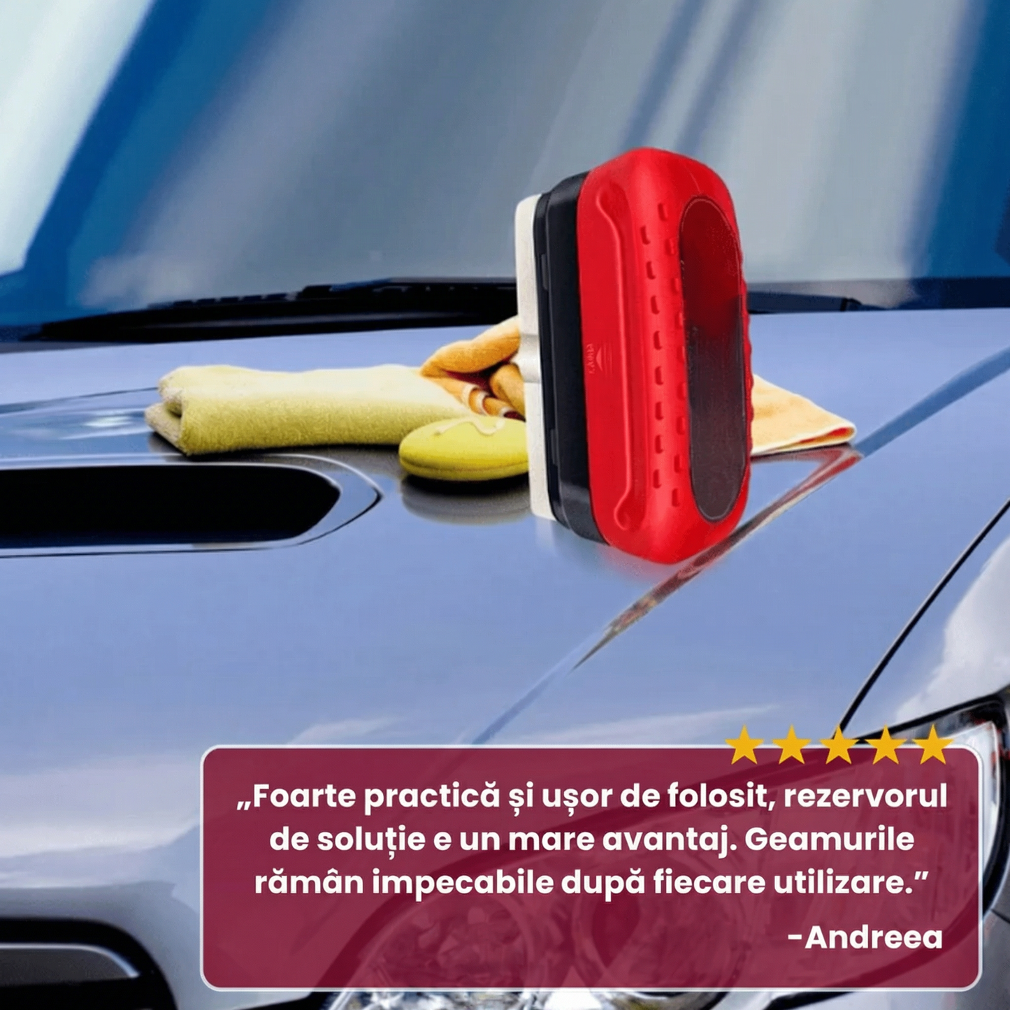 Burete Multifuncțional pentru Curățarea Geamurilor și Parbrizelor