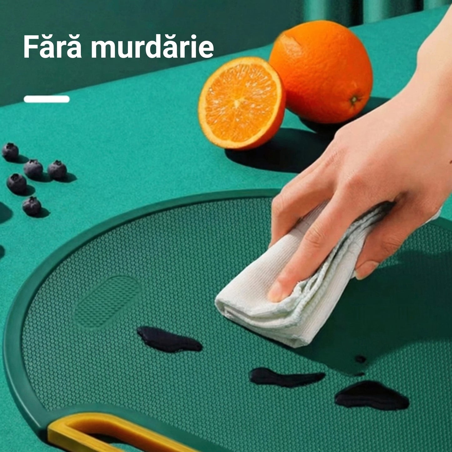 Tocător de Bucătărie cu Față Dublă și Mâner, Rezistent la Zgârieturi, Anti-Alunecare