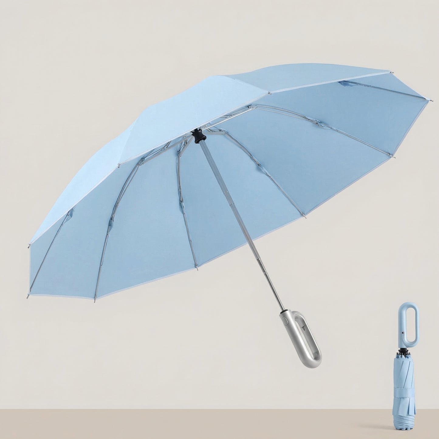Umbrelă Automată cu Sistem Snap-lock și Deschidere Inversă