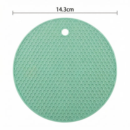 Set de 4 Suporturi Rotunde din Silicon Rezistente la Căldură, Antiderapante