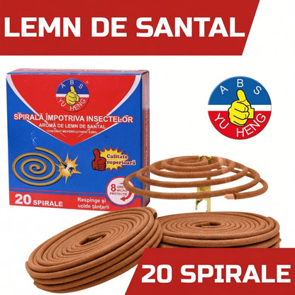 Suport pentru Spirale Antigândaci din Lemn de Santal