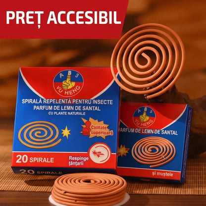 Suport pentru Spirale Antigândaci din Lemn de Santal