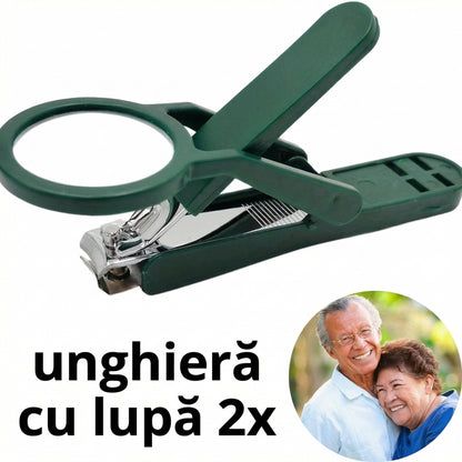 Foarfece de Unghii cu Lupă pentru Vârstnici și Persoane cu Deficiențe de Vedere