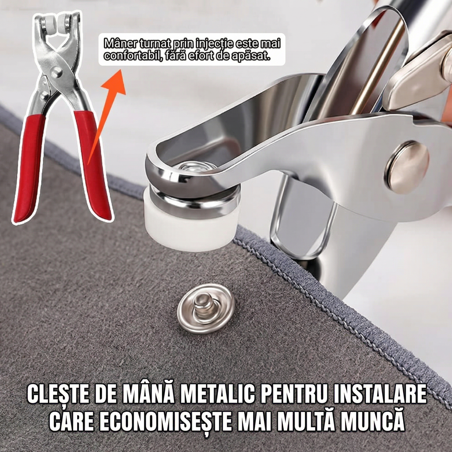 Set Clește și 150 Capse Metalice