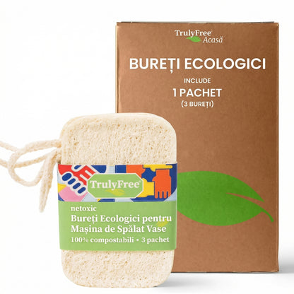 Set de Bureți Organici 100% Natural pentru Orice Suprafață