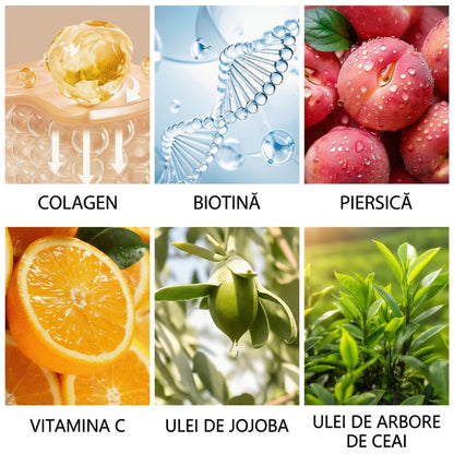 Mască Facială cu Colagen și Biotină - Aromă de Bujor, Hidratare Zi și Noapte, Potrivită pentru Toate Tipurile de Piele