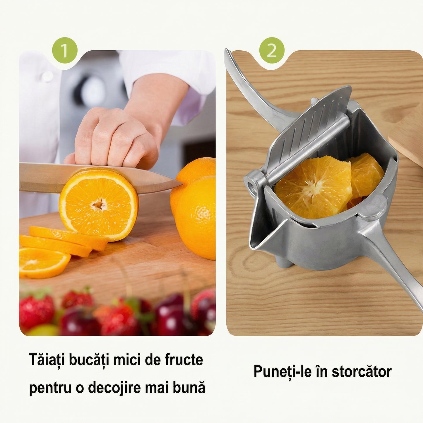 Storcător Manual cu Bază Anti-Alunecare din Oțel Inoxidabil