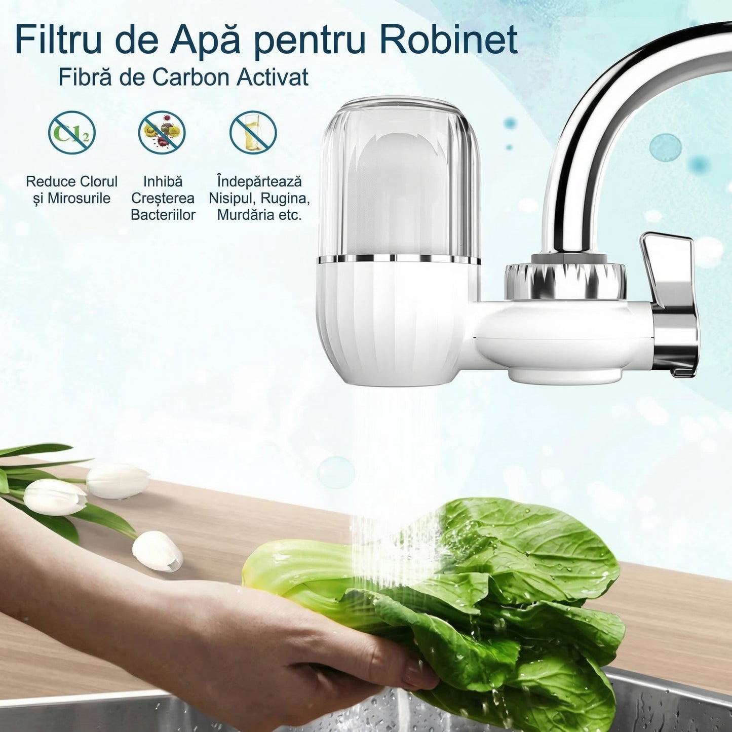 Robinet de Apă cu Filtru pentru Purificare