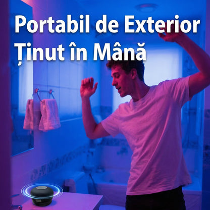 Boxă Portabilă Wireless cu Ventuză Rezistentă la Apă