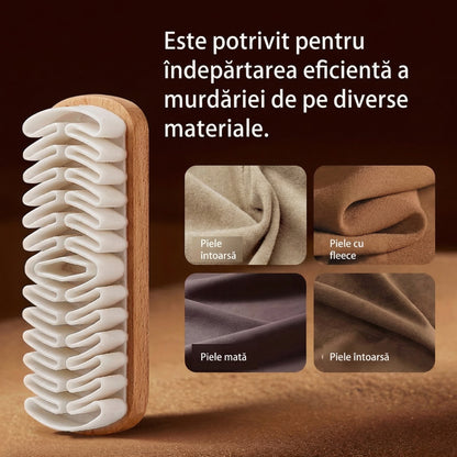 Perie pentru Piele Întoarsă pentru Curățare și Ștergerea fără a Deteriora Suprafața Pantofilor