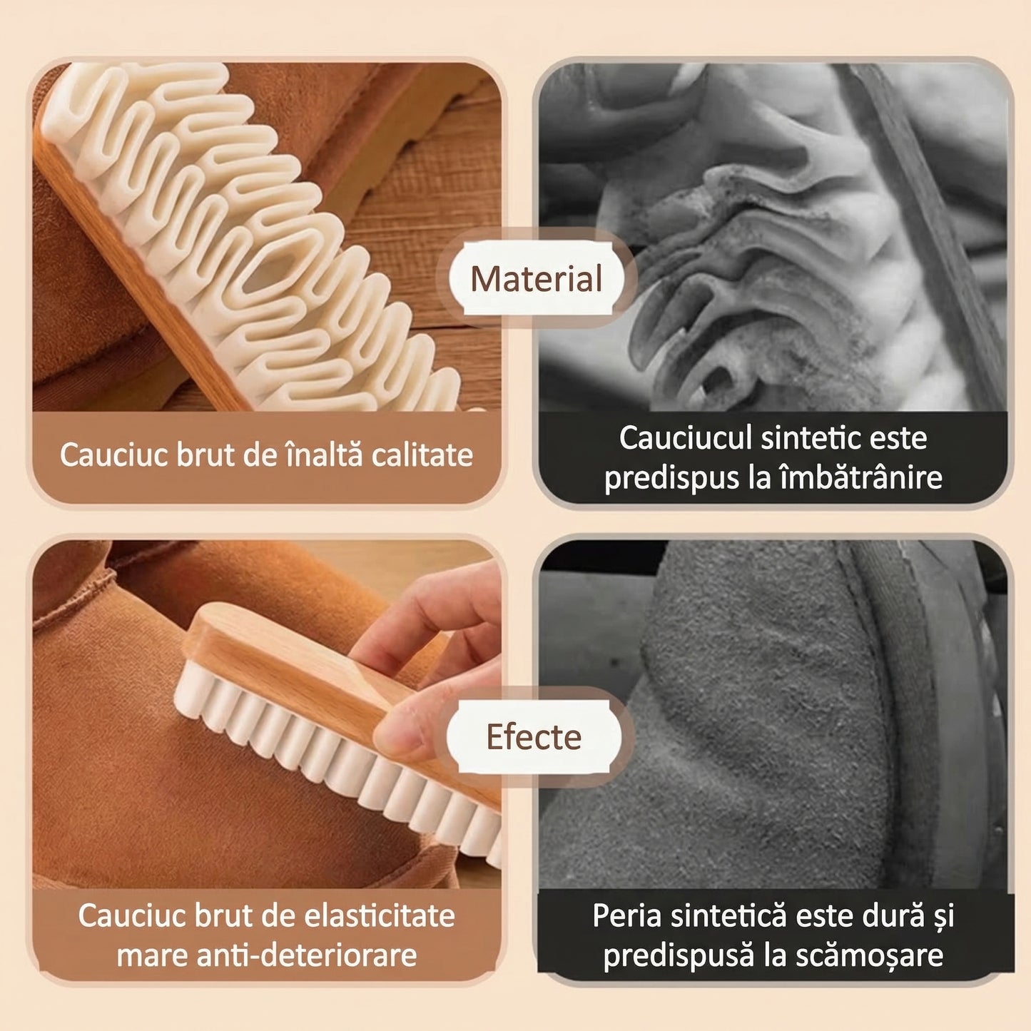 Perie pentru Piele Întoarsă pentru Curățare și Ștergerea fără a Deteriora Suprafața Pantofilor
