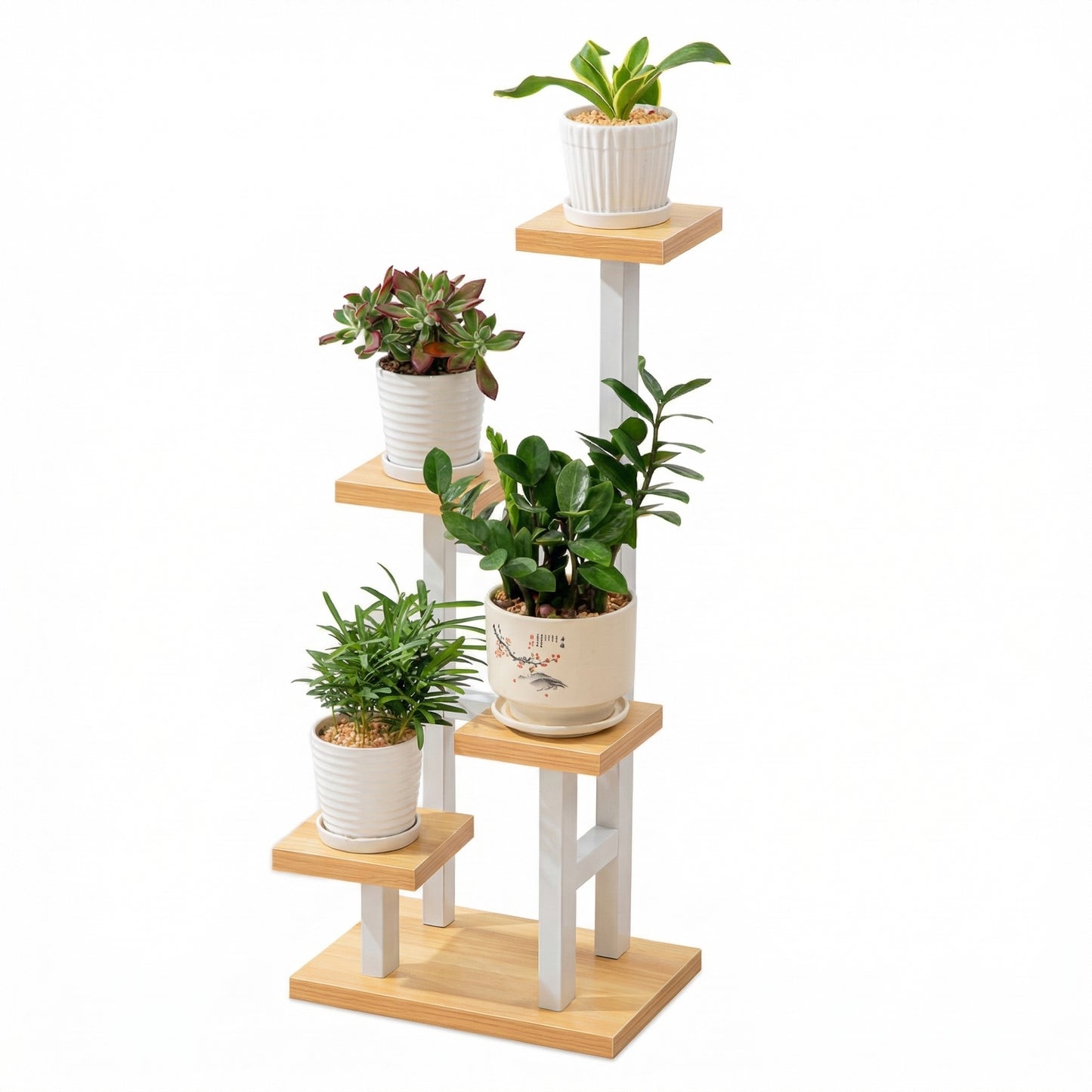 Suport de Plante cu 4 Nivele din Metal