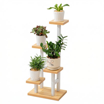 Suport de Plante cu 4 Nivele din Metal